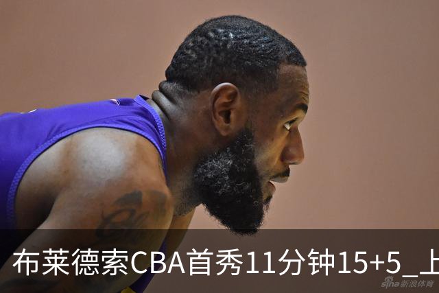 布莱德索CBA首秀11分钟15+5 上海轻松大胜四川